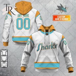 NHL San Jose Sharks Reverse Retro 2223 Style Hoodie 3D