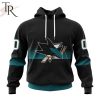 NHL San Jose Sharks Special Black And Gradient Design Hoodie