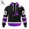 NHL San Jose Sharks Special Black Hockey Fights Cancer Kits Hoodie