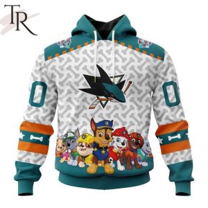 NHL San Jose Sharks Special PawPatrol Design Hoodie