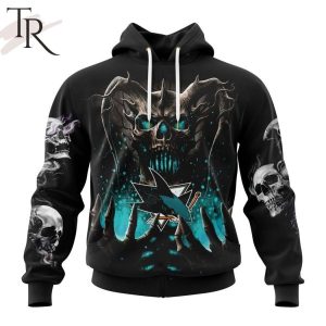 NHL San Jose Sharks Special Skull Art Design Hoodie