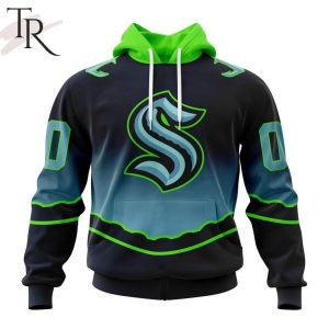 NHL Seattle Kraken Personalize New Gradient Series Concept Hoodie