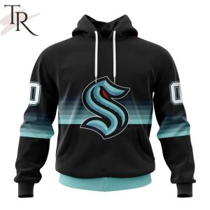 NHL Seattle Kraken Special Black And Gradient Design Hoodie