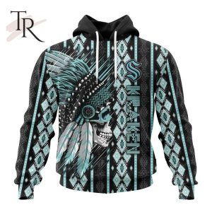 NHL Seattle Kraken Special Skull Native Design Hoodie