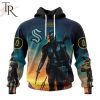 NHL Seattle Kraken Special Star Wars The Mandalorian Design Hoodie