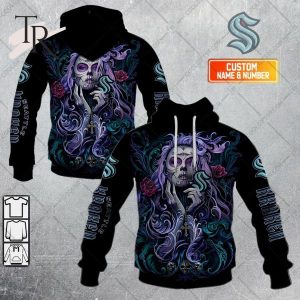 NHL Seattle Kraken Tattoo Girl Artwork 2023 Unisex Hoodie