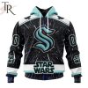 NHL Seattle Kraken X Star Wars Meteor Shower Design Hoodie