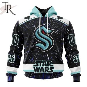 NHL Seattle Kraken X Star Wars Meteor Shower Design Hoodie