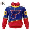 NHL St. Louis Blues 2023 Special 90s Retro Kits Hoodie