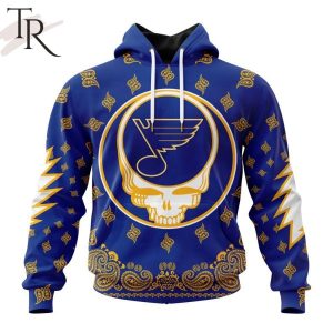 NHL St. Louis Blues Special Grateful Dead Design Hoodie