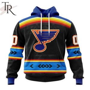 NHL St. Louis Blues Special Native Heritage Design Hoodie