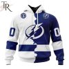 NHL Tampa Bay Lightning Personalize 2023 Home Mix Away Hoodie