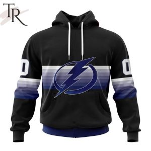 NHL Tampa Bay Lightning Special Black And Gradient Design Hoodie