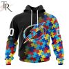 NHL Tampa Bay Lightning Special Black Autism Awareness Design Hoodie