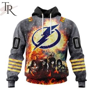 NHL Tampa Bay Lightning Special Mix KISS Band Design Hoodie