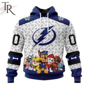 NHL Tampa Bay Lightning Special PawPatrol Design Hoodie