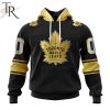 NHL Toronto Maple Leafs Special Black And Gold Design Hoodie