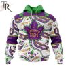 NHL Toronto Maple Leafs Special Mardi Gras Design Hoodie