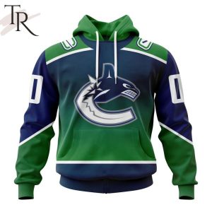 NHL Vancouver Canucks Personalize New Gradient Series Concept Hoodie