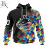 NHL Vancouver Canucks Special Black Autism Awareness Design Hoodie