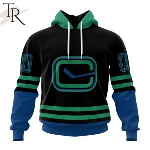 NHL Vancouver Canucks Special Blackout Design Hoodie