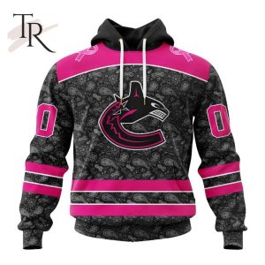 NHL Vancouver Canucks Special Pink In The Rink Fight Breast Cancer Hoodie