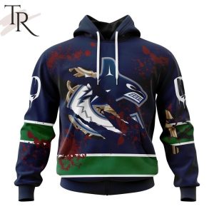 NHL Vancouver Canucks Specialized Design Jersey With Your Ribs For Halloween Hoodie