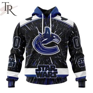 NHL Vancouver Canucks X Star Wars Meteor Shower Design Hoodie