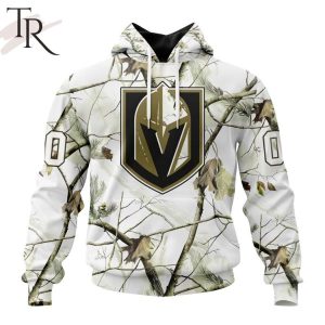 NHL Vegas Golden Knights Special White Winter Hunting Camo Design Hoodie