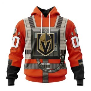 NHL Vegas Golden Knights Star Wars Rebel Pilot Design Personalized Hoodie