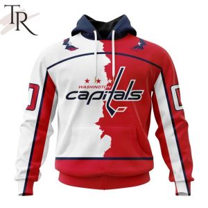 NHL Washington Capitals Personalize 2023 Home Mix Away Hoodie