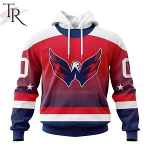 NHL Washington Capitals Personalize New Gradient Series Concept Hoodie