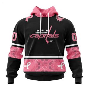 NHL Washington Capitals Personalized Specialized Design In Classic Style With Paisley! WE WEAR PINK BREAST CANCER Hoodie