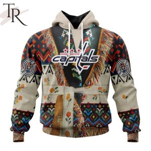 NHL Washington Capitals Special Native Costume Design Hoodie