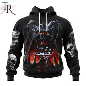 NHL Washington Capitals Special Skull Art Design Hoodie