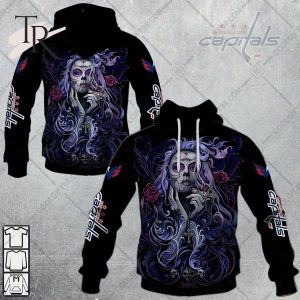 NHL Washington Capitals Tattoo Girl Artwork 2023 Unisex Hoodie