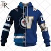 NHL Winnipeg Jets Mix CFL Winnipeg Blue Bombers Hoodie