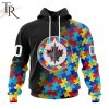 NHL Winnipeg Jets Special Black Autism Awareness Design Hoodie