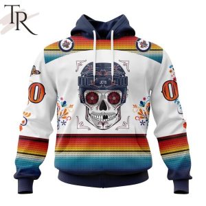 NHL Winnipeg Jets Special Design For Dia De Los Muertos Hoodie