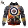 NHL Winnipeg Jets Special Mix KISS Band Design Hoodie