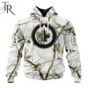 NHL Winnipeg Jets Special White Winter Hunting Camo Design Hoodie