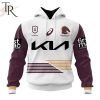 NRL Brisbane Broncos Personalized 2024 Away Kits Hoodie