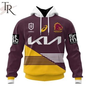 NRL Brisbane Broncos Personalized 2024 Home Kits Hoodie