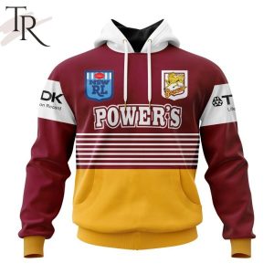 NRL Brisbane Broncos Personalized Retro 1992 Kits Hoodie