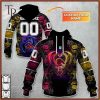 NRL Brisbane Broncos Rose Dragon Hoodie 3D