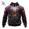 NRL Brisbane Broncos Special Skull Art Design Hoodie