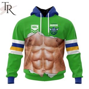 NRL Canberra Raiders Special Men Ripped Design Hoodie