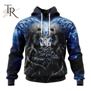 NRL Canterbury-Bankstown Bulldogs Special Skull Art Design Hoodie