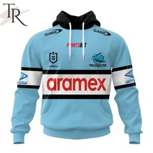 NRL Cronulla-Sutherland Sharks Personalized 2024 Home Kits Hoodie