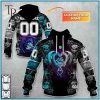 NRL Cronulla Sutherland Sharks Rose Dragon Hoodie 3D